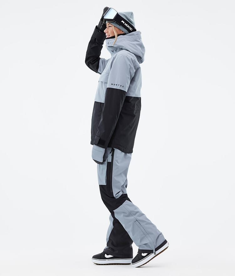 Dune W Snowboardjakke Dame Soft Blue/Black, Billede 4 af 9