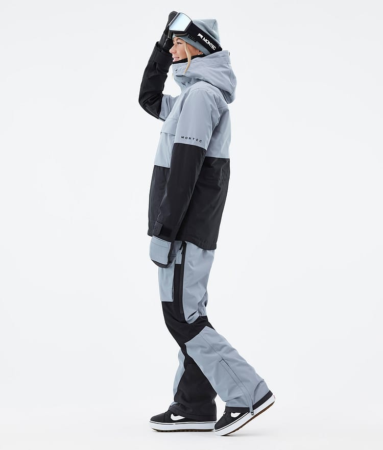 Dune W Snowboardjakke Dame Soft Blue/Black