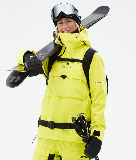 Dune W Veste de Ski Femme Bright Yellow