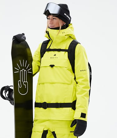 Dune W Veste Snowboard Femme Bright Yellow Renewed