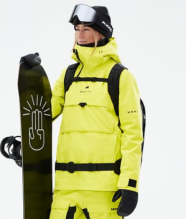 Dune W Giacca Snowboard Donna Bright Yellow Renewed