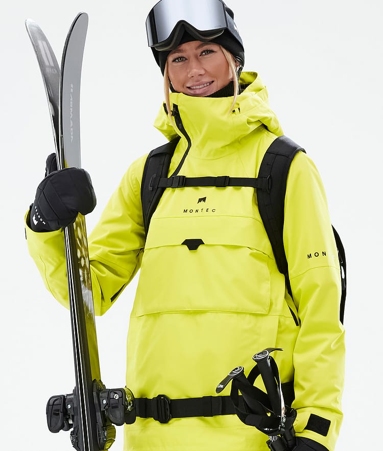 Dune W Veste de Ski Femme Bright Yellow, Image 2 sur 9