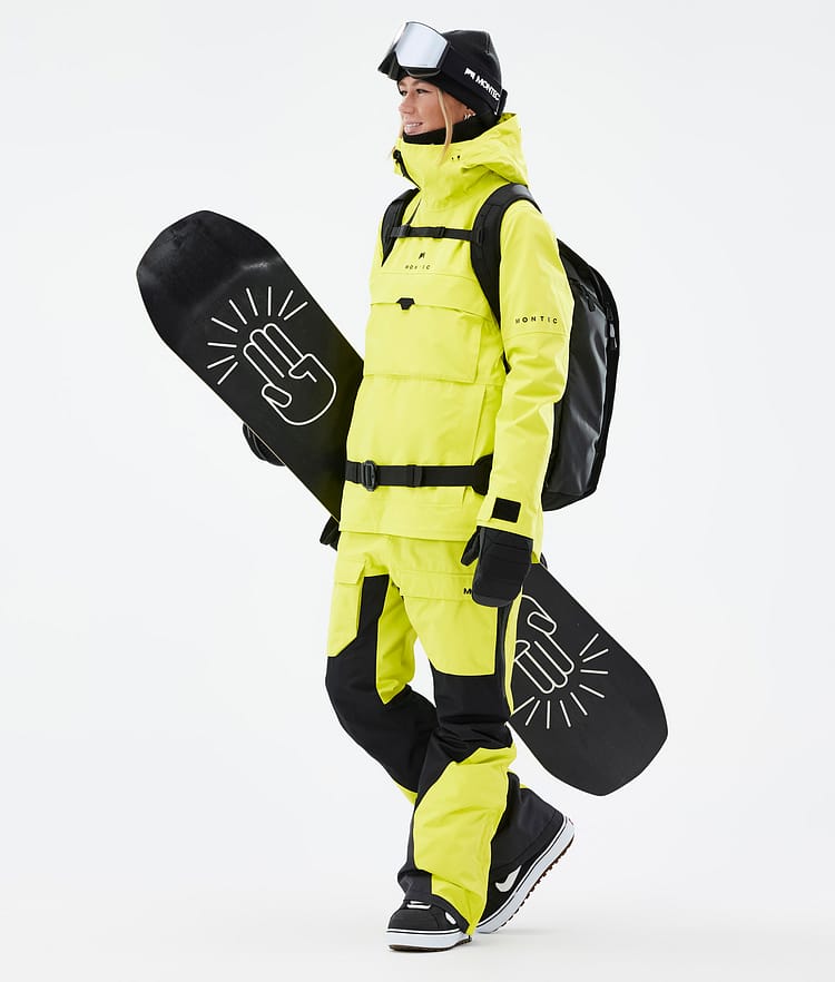 Dune W Veste Snowboard Femme Bright Yellow Renewed, Image 3 sur 9