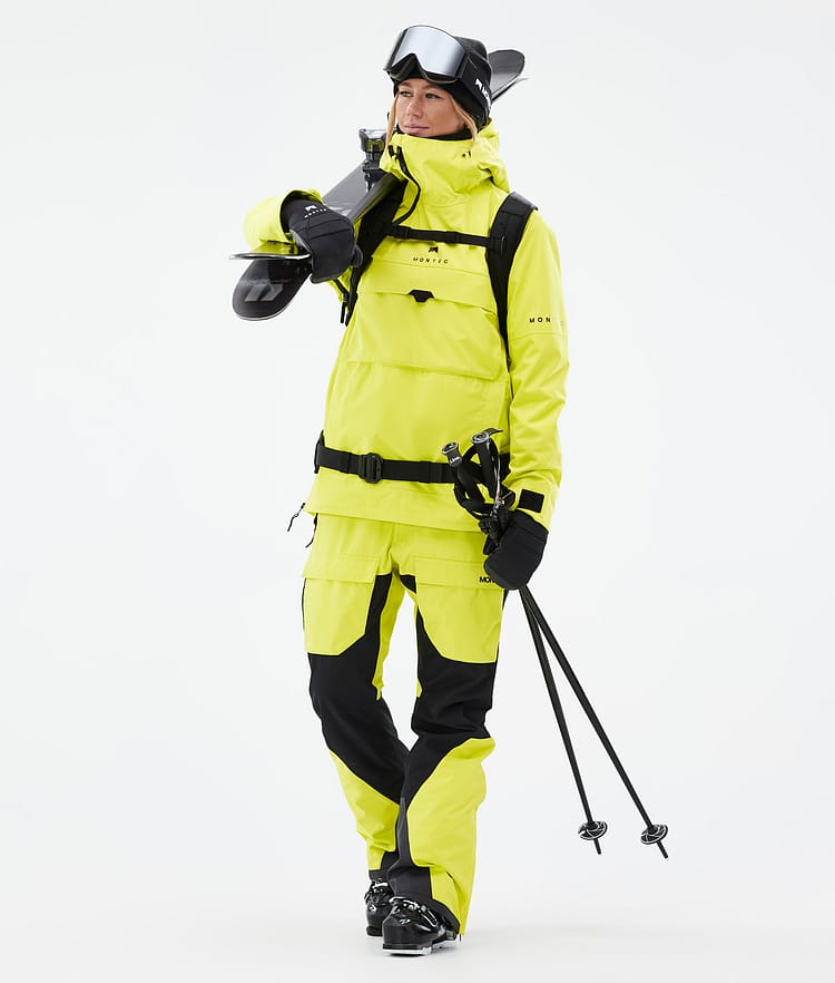 Dune W Veste de Ski Femme Bright Yellow, Image 3 sur 9