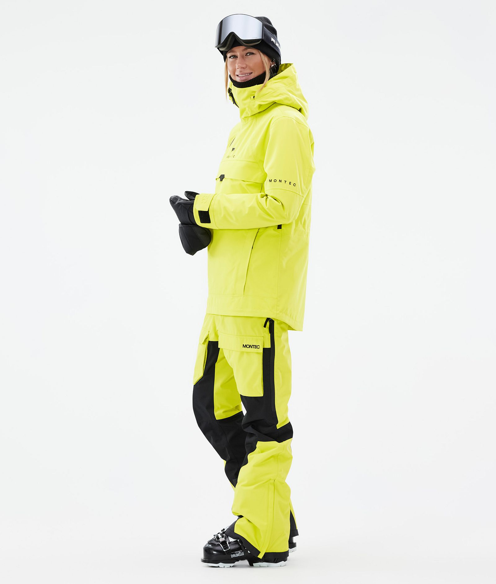 Dune W Veste de Ski Femme Bright Yellow, Image 4 sur 9