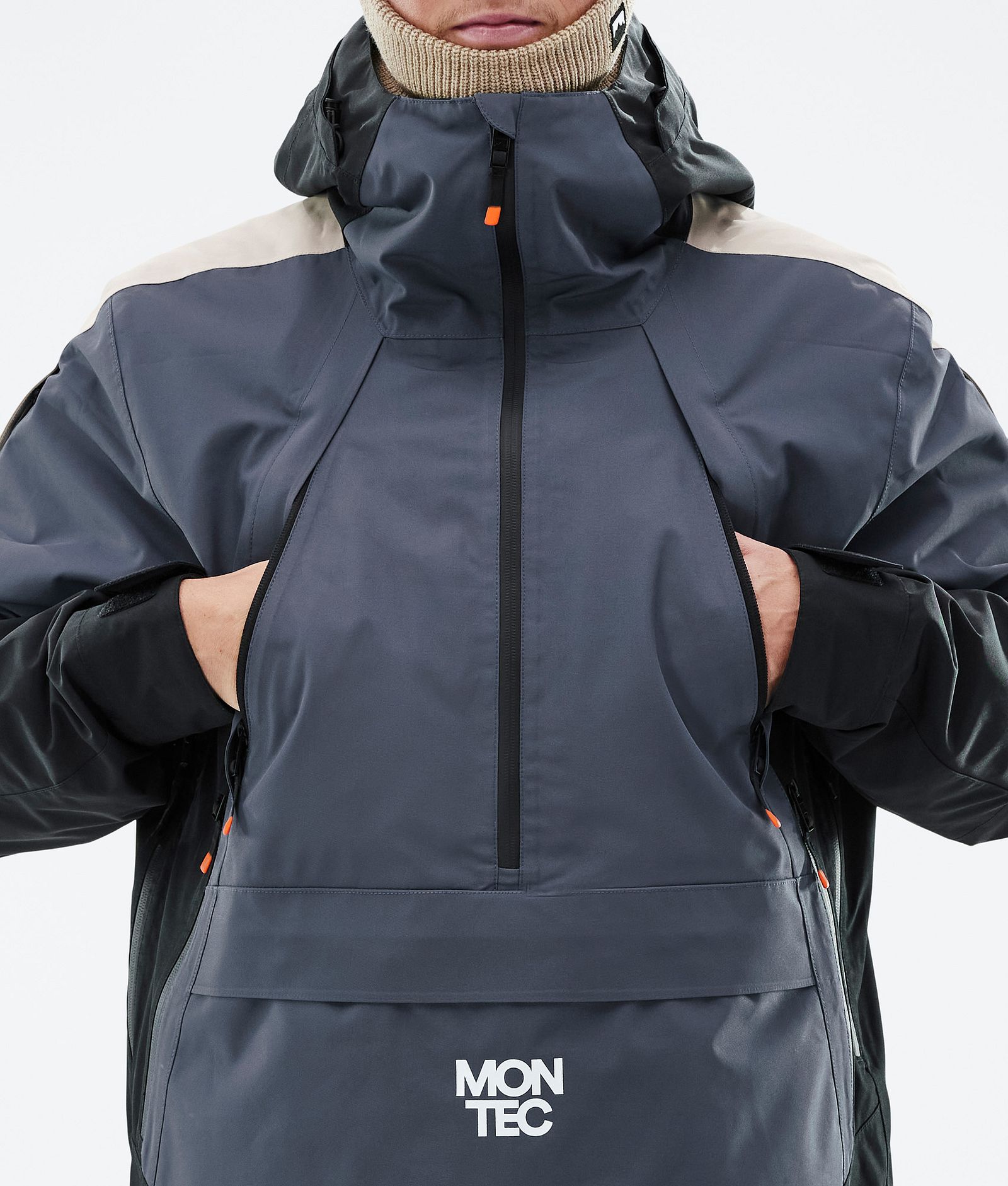 Apex Snowboard Jacket Men Metal Blue/Black/Sand Renewed