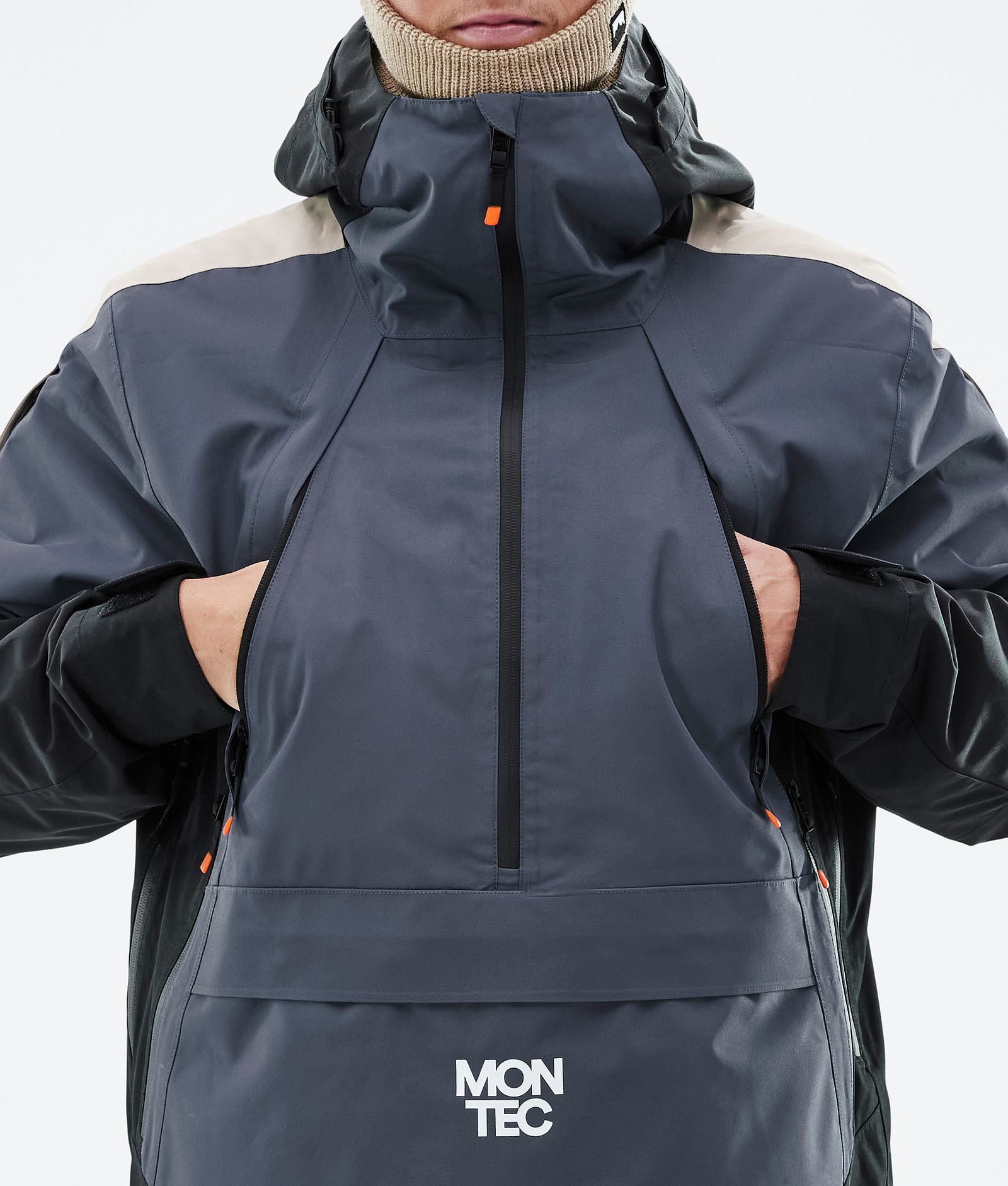 Apex Skijacke Herren Metal Blue/Black/Sand, Bild 9 von 10