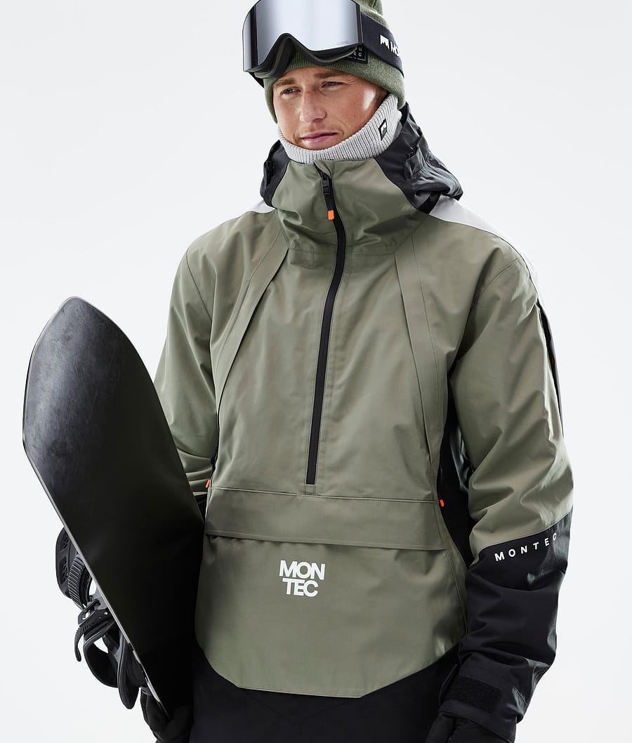 Apex Snowboard Jacket Men Greenish/Black/Light Grey