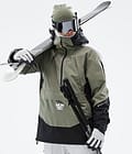 Apex Ski Jacket Men Greenish/Black/Light Grey