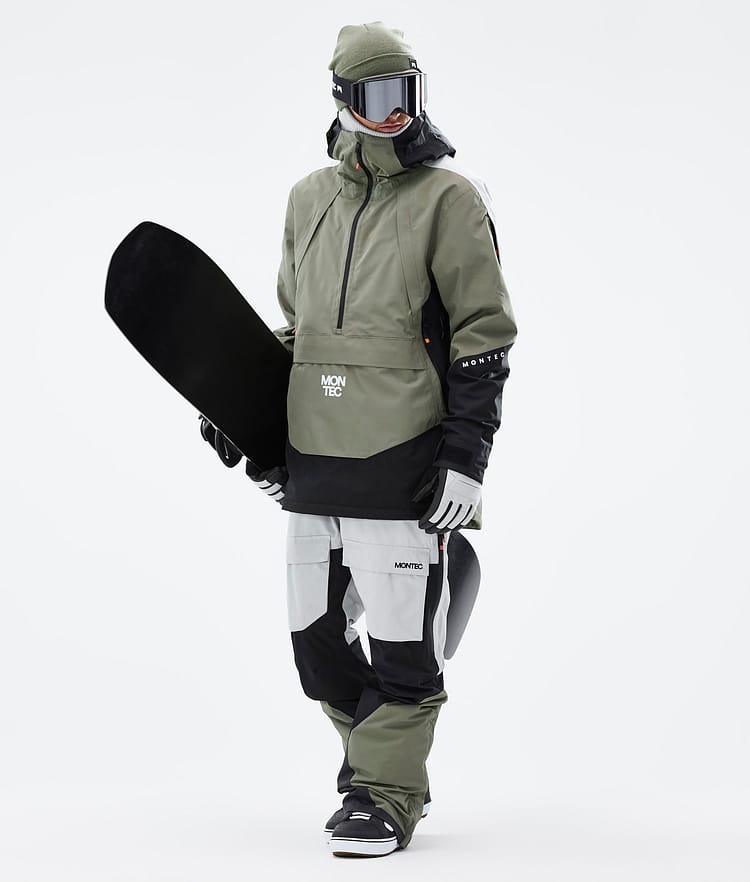 Apex Snowboard Jacket Men Greenish/Black/Light Grey, Image 3 of 10