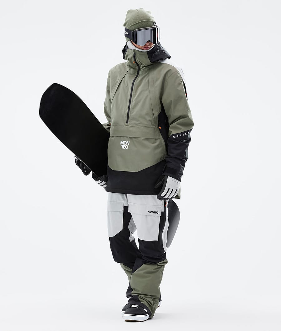 Apex スノーボードジャケット メンズ Greenish/Black/Light Grey