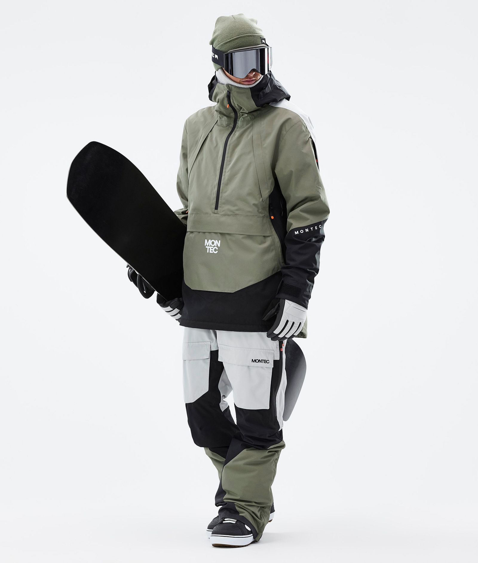 Apex Snowboard Jacket Men Greenish/Black/Light Grey, Image 3 of 10