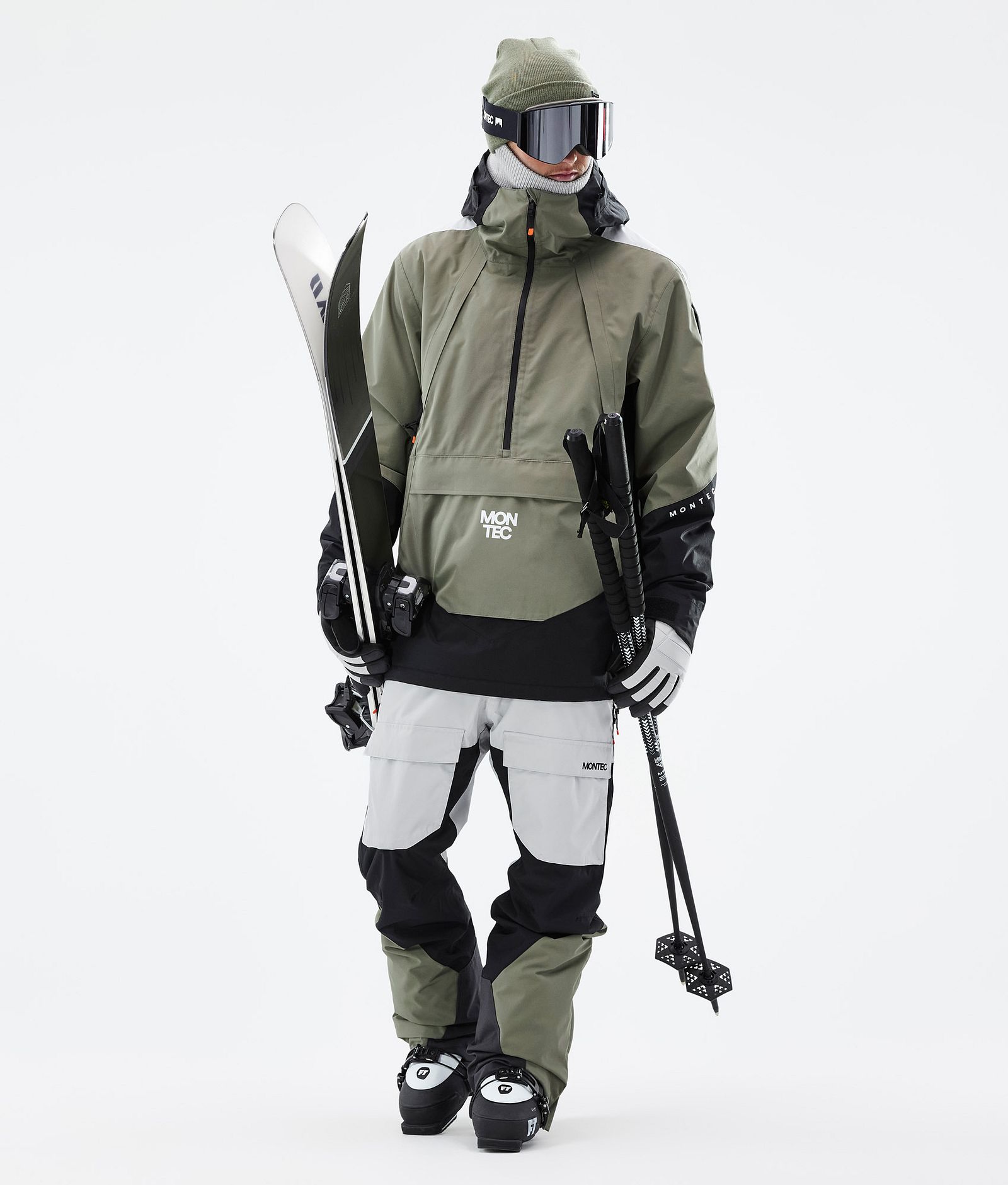 Apex Skijacke Herren Greenish/Black/Light Grey, Bild 4 von 11