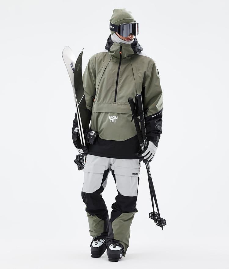 Apex Skijacke Herren Greenish/Black/Light Grey