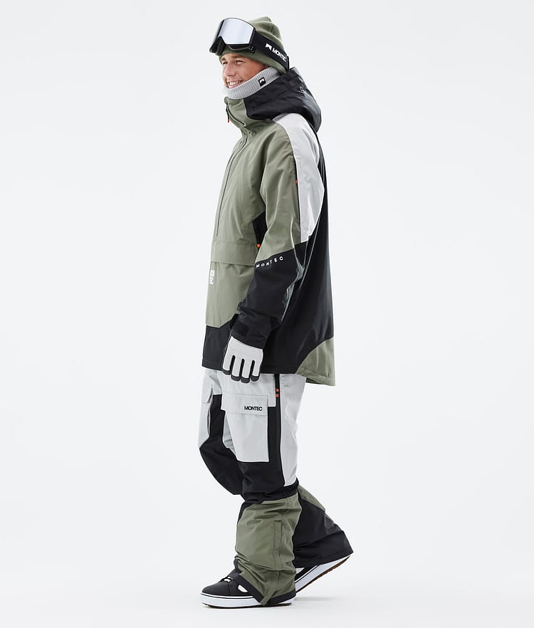 Apex Giacca Snowboard Uomo Greenish/Black/Light Grey