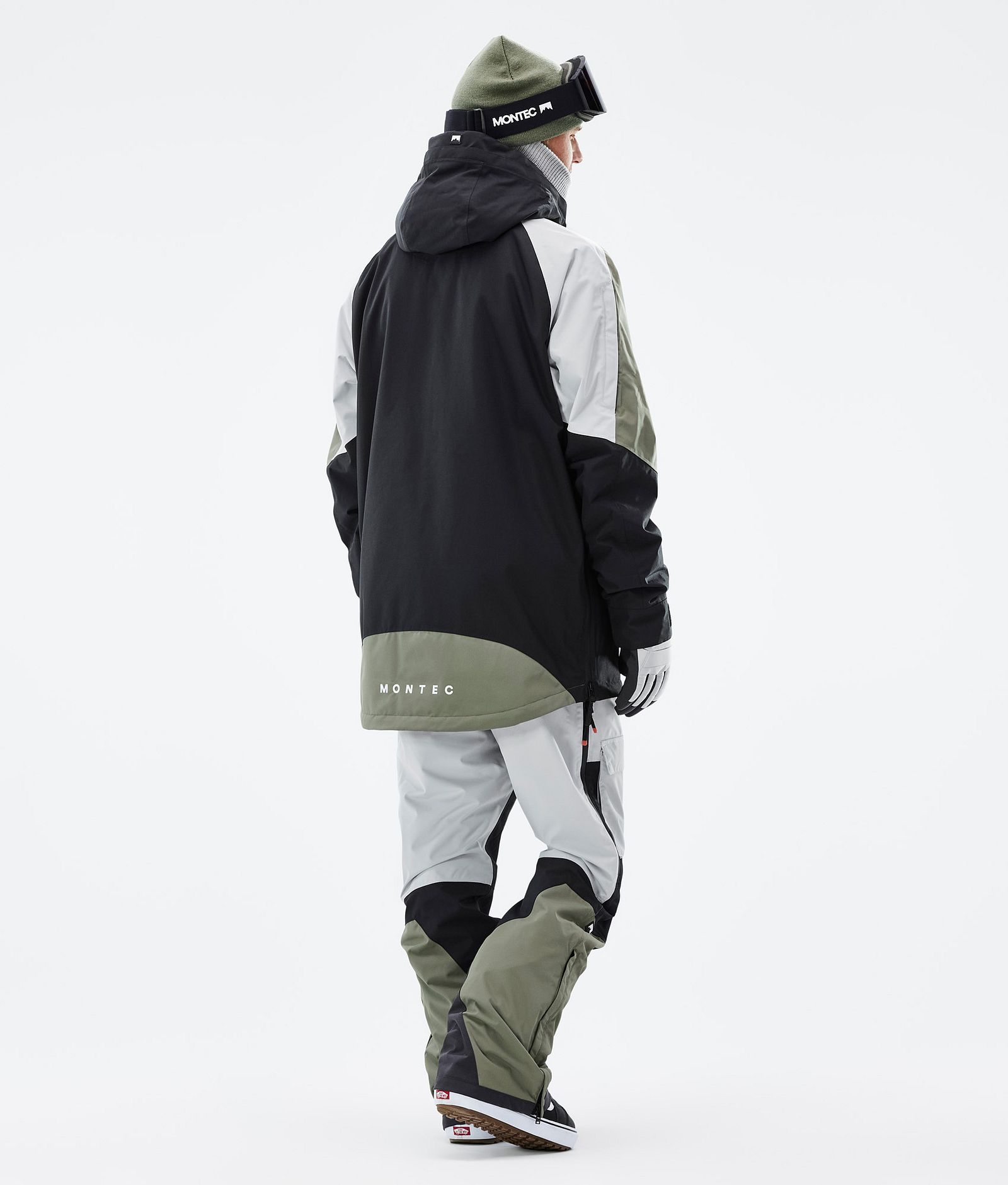 Apex Snowboardjacke Herren Greenish/Black/Light Grey