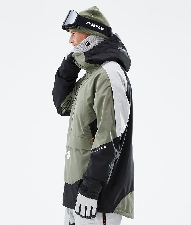 Apex Kurtka Snowboardowa Mężczyźni Greenish/Black/Light Grey