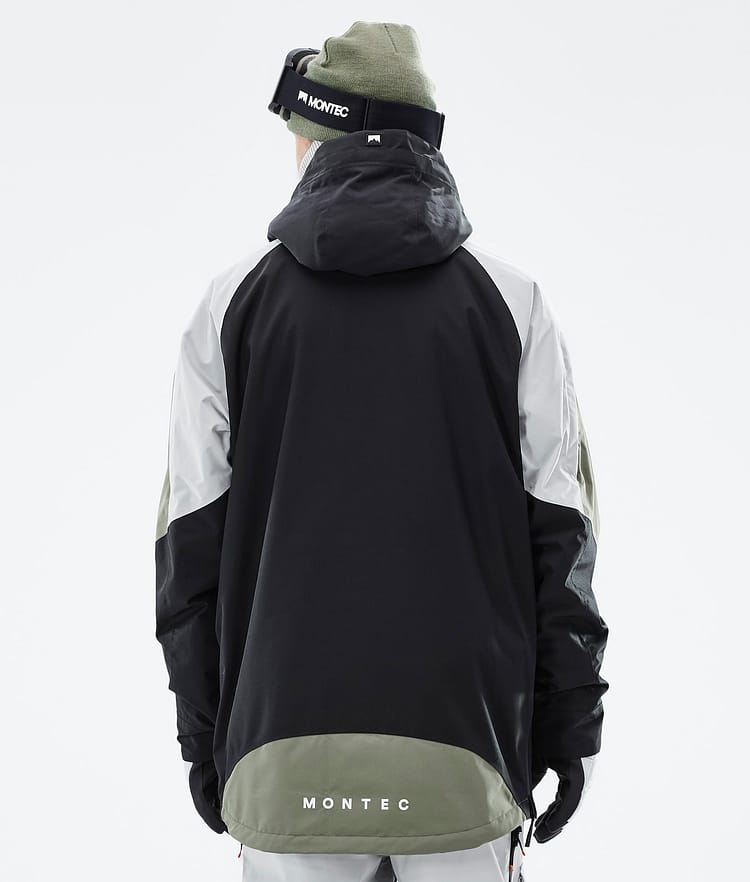 Apex Ski Jacket Men Greenish/Black/Light Grey