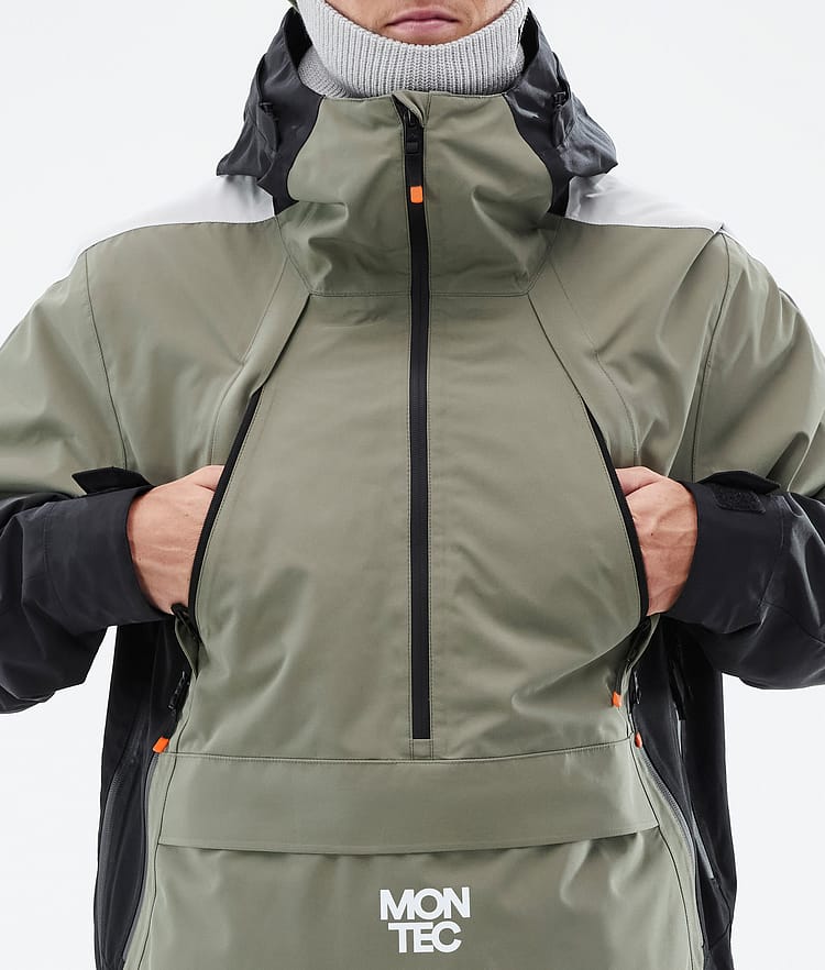 Apex Snowboard Jacket Men Greenish/Black/Light Grey