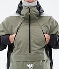 Apex Snowboard Jacket Men Greenish/Black/Light Grey, Image 10 of 10
