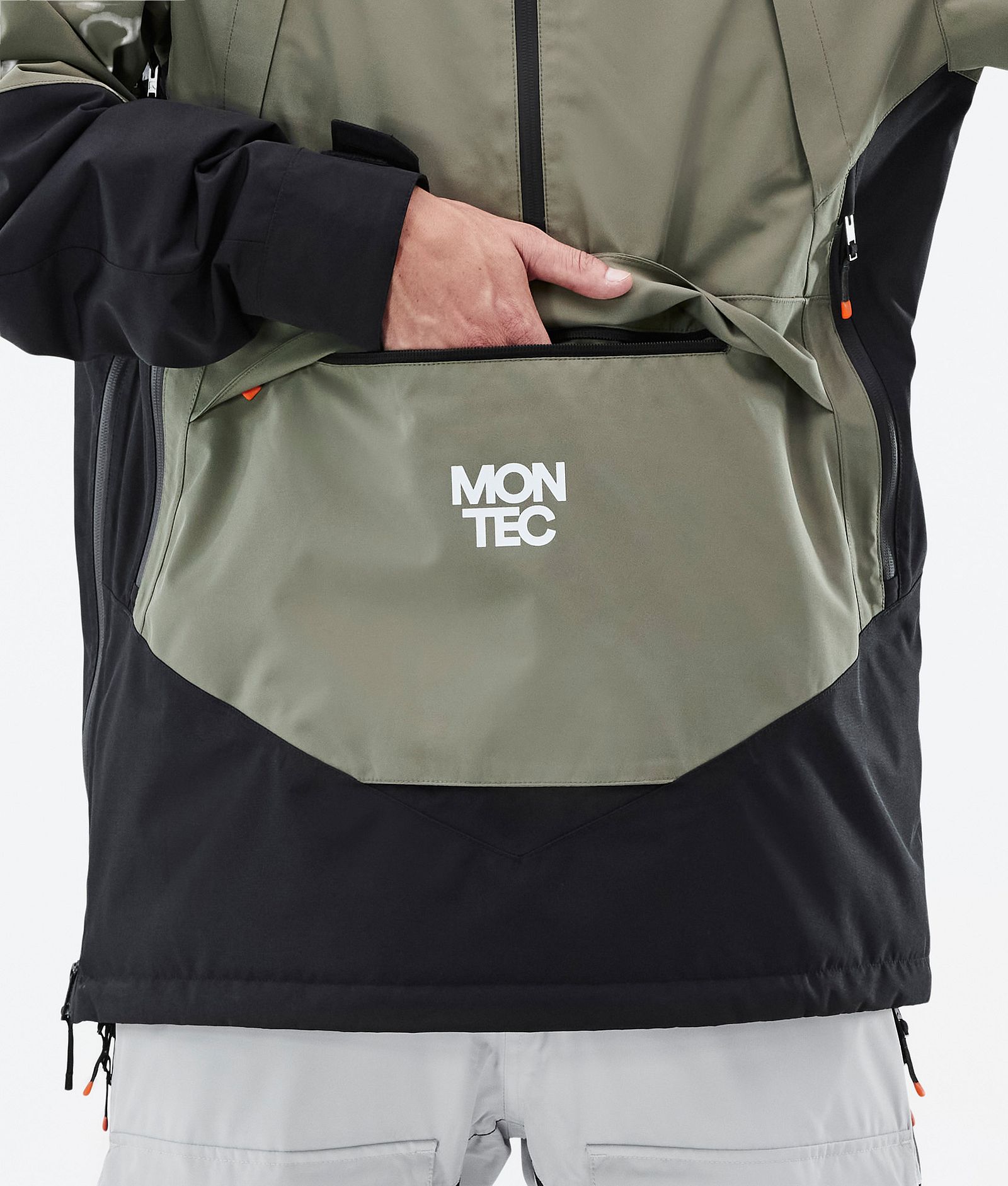 Apex Skijacke Herren Greenish/Black/Light Grey, Bild 10 von 11