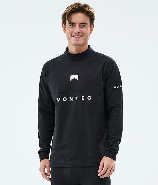 Alpha Tee-shirt thermique Homme Black