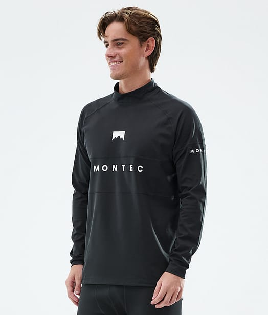 Alpha Tee-shirt thermique Homme Black