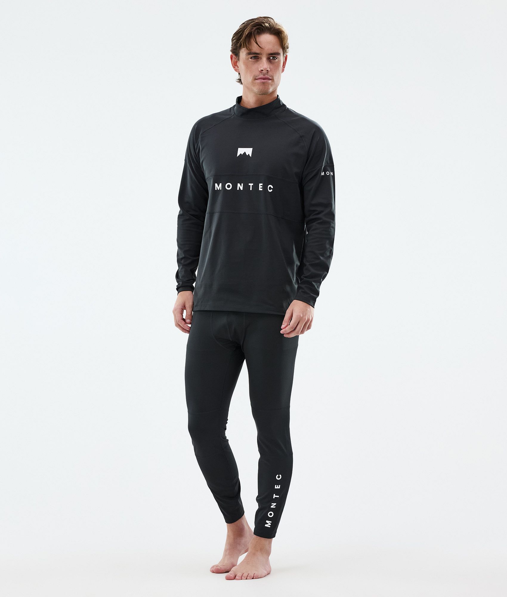 Montec Alpha ベースレイヤートップ メンズ Black - ブラック