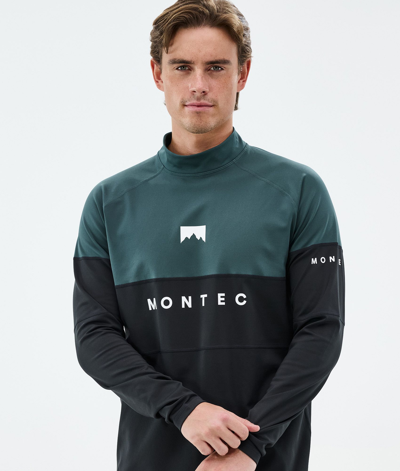 Montec Alpha ベースレイヤートップ メンズ Dark Atlantic/Black