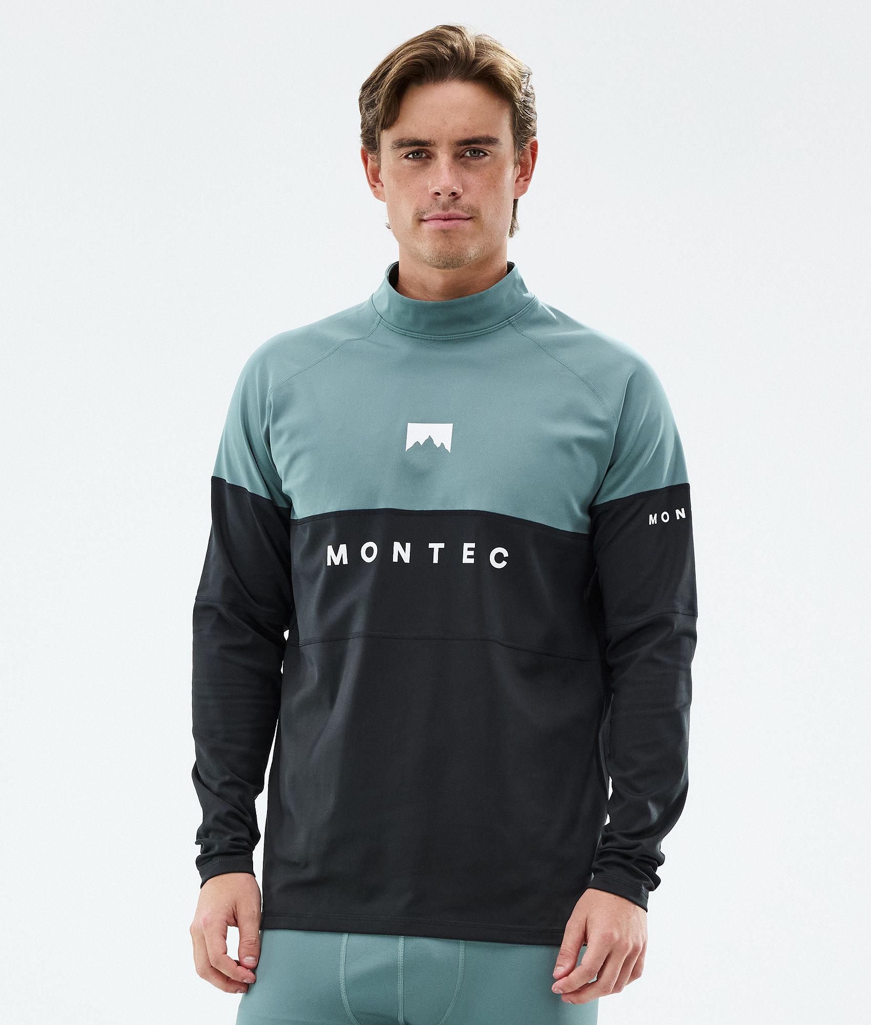 Montec Alpha ベースレイヤートップ メンズ Atlantic/Black - グリーン