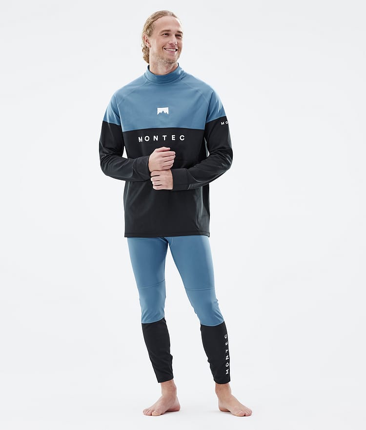 Alpha Base Layer Top Men Blue Steel/Black