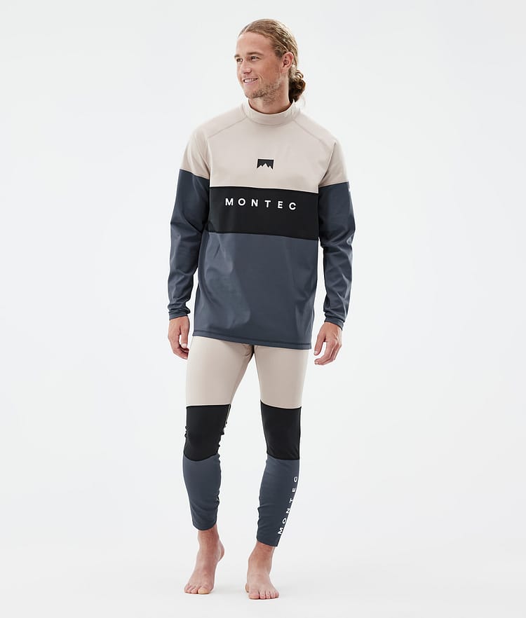 Alpha Base Layer Top Men Sand/Black/Metal Blue, Image 4 of 6