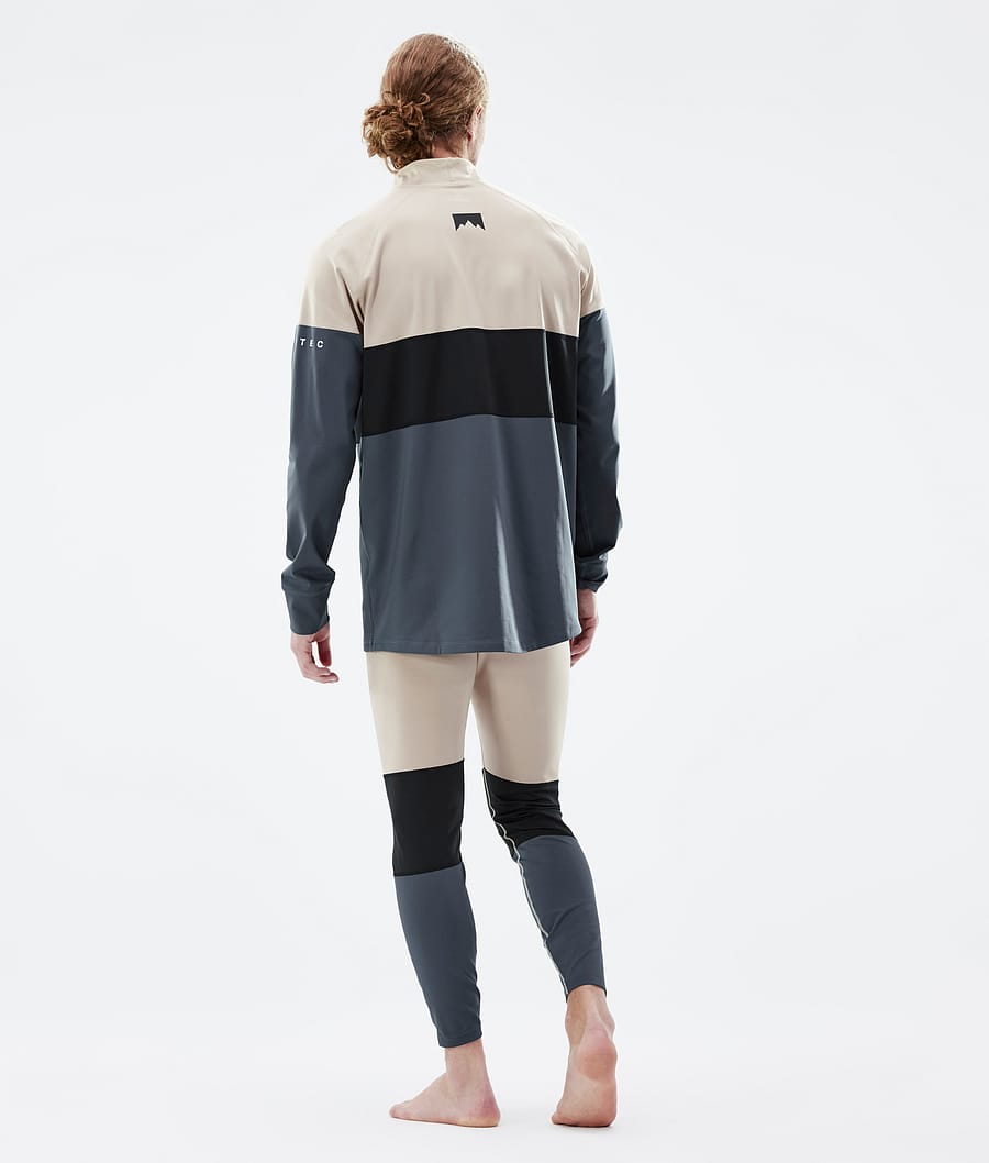 Alpha Basislaag Top Heren Sand/Black/Metal Blue