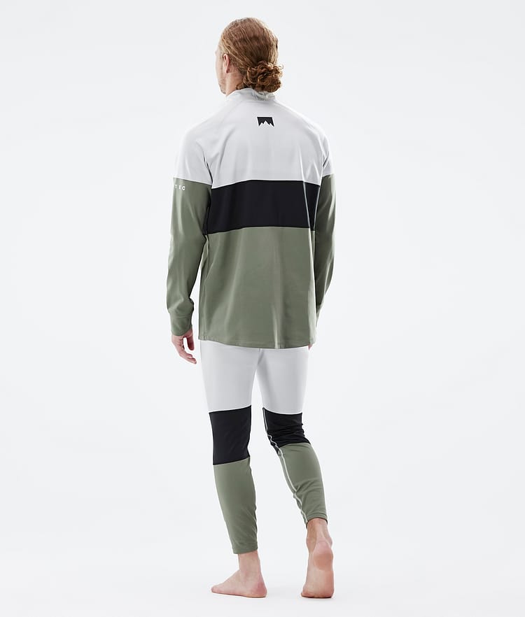 Alpha Base Layer Top Men Light Grey/Black/Greenish, Image 5 of 5