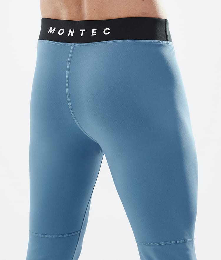 Montec Alpha Maglia Termica Uomo Light Grey/Black/Cobalt Blue - Grigio