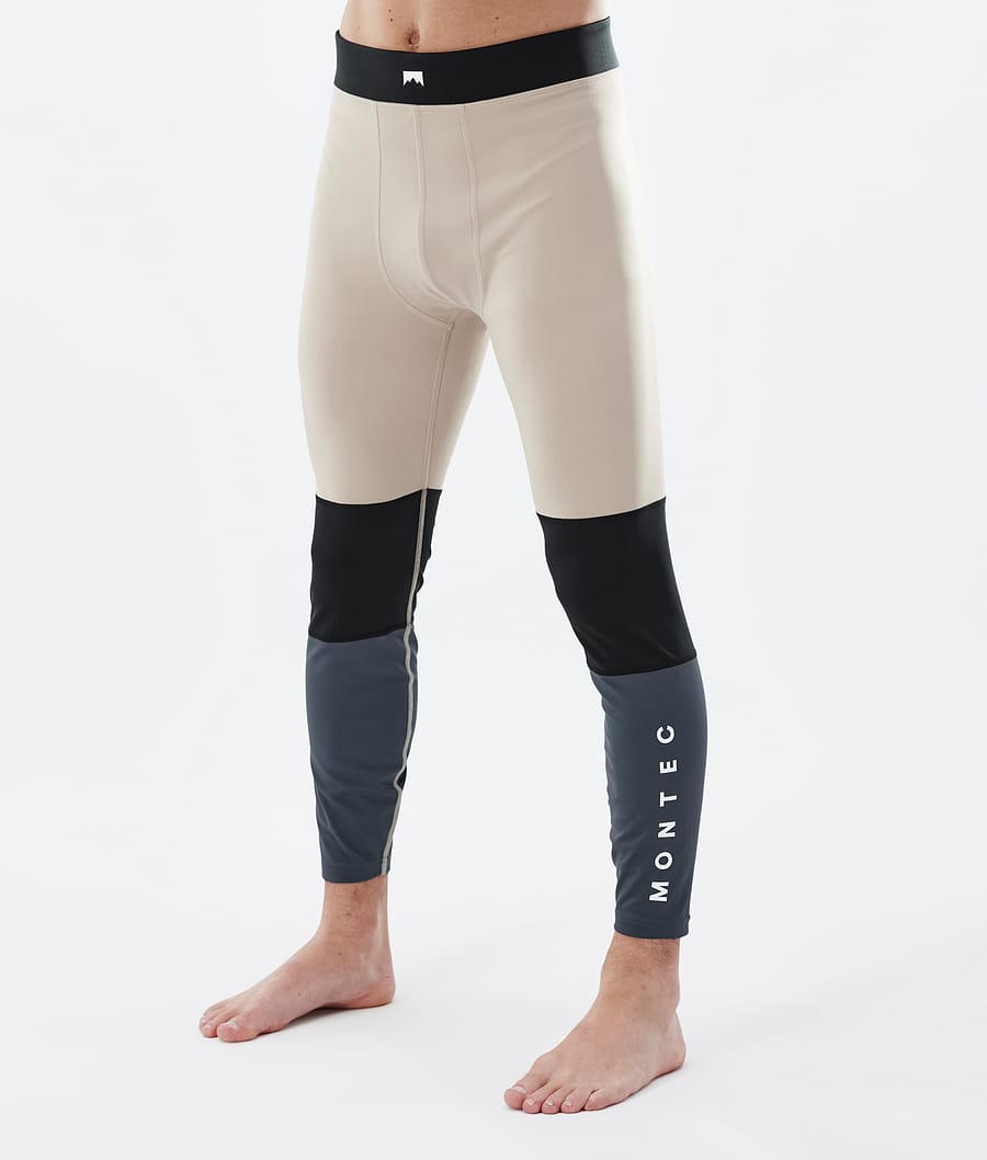 Alpha ベースレイヤーパンツ メンズ Sand/Black/Metal Blue