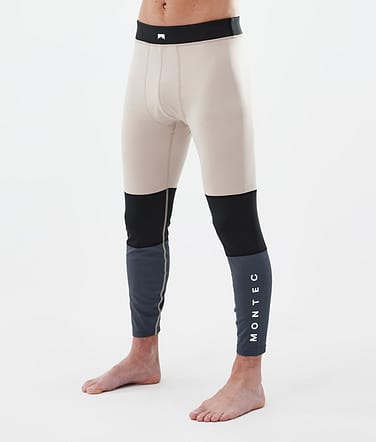 Alpha Baselayer tights Herre Sand/Black/Metal Blue