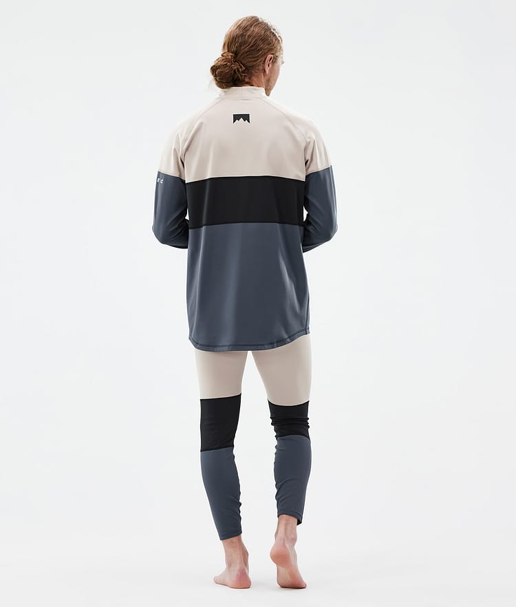 Alpha Base Layer Pant Men Sand/Black/Metal Blue