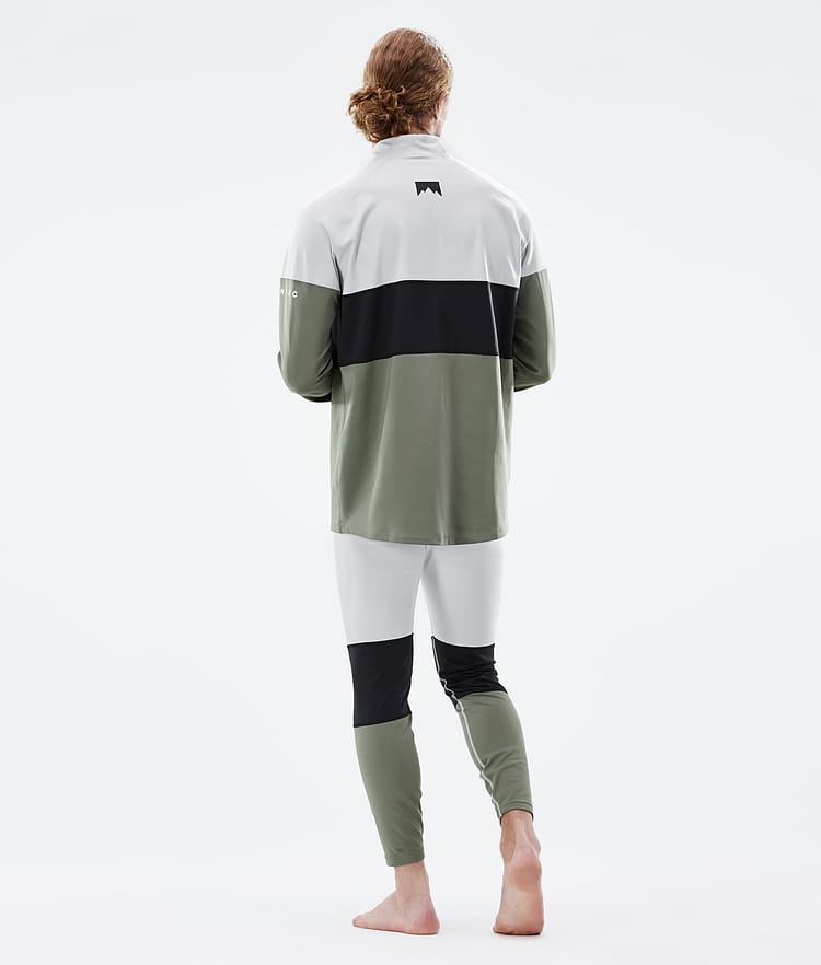 Alpha Base Layer Pant Men Light Grey/Black/Greenish