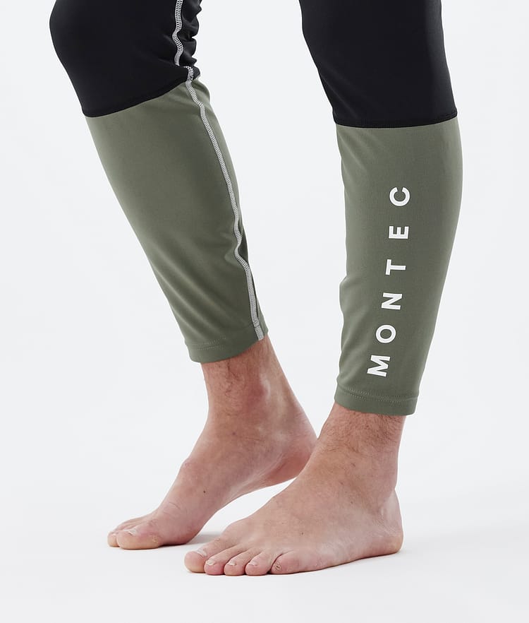 Alpha Pantalon thermique Homme Light Grey/Black/Greenish