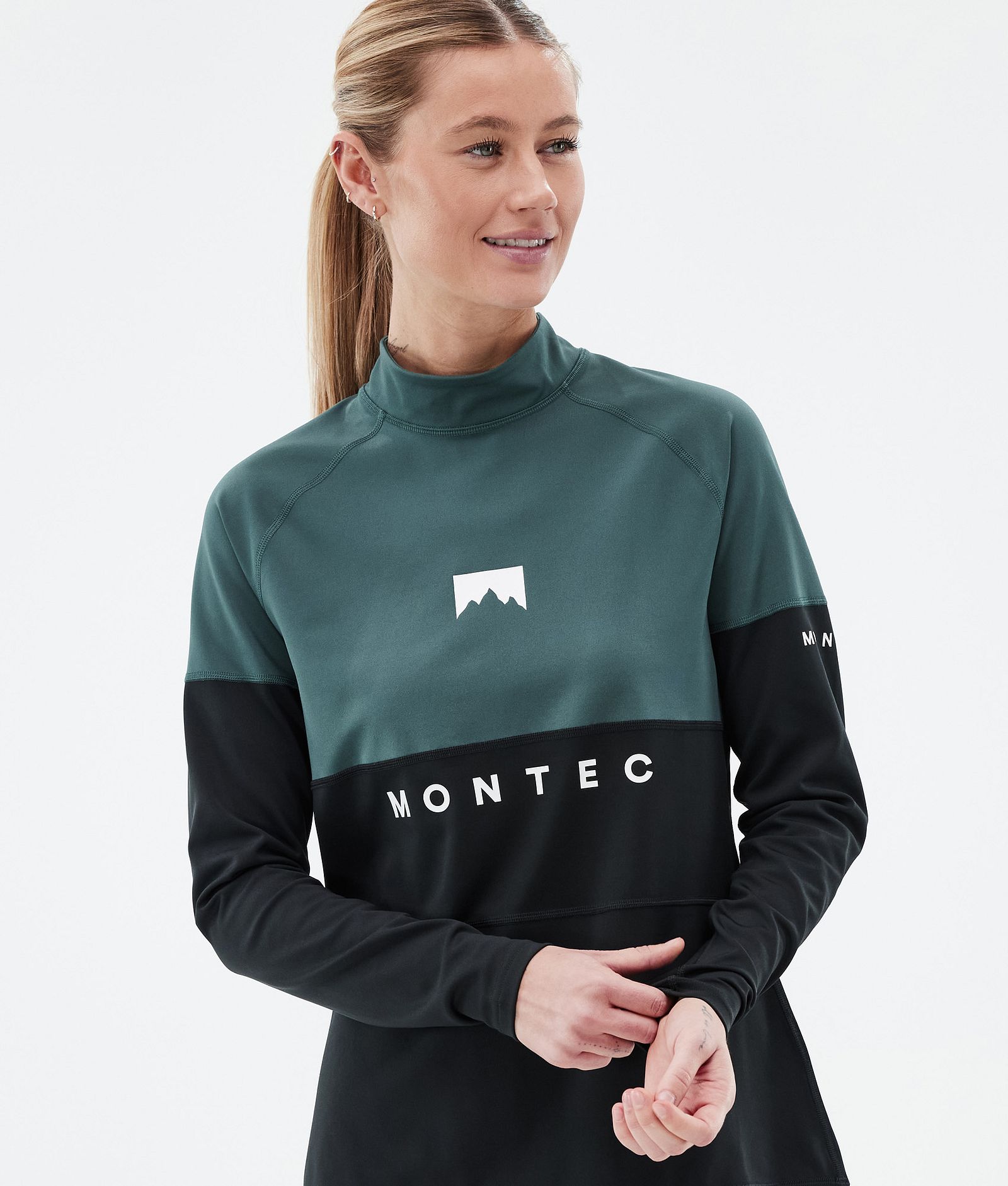 Alpha W Base Layer Top Women Dark Atlantic/Black, Image 2 of 5
