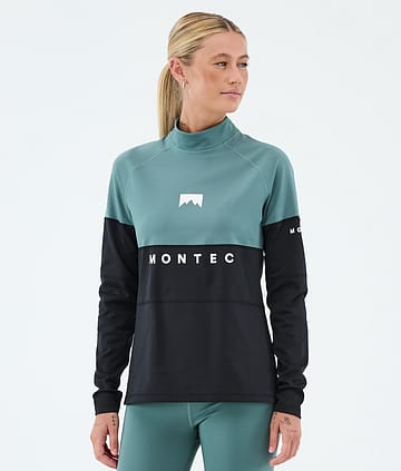 Alpha W Maglia Termica Donna Atlantic/Black