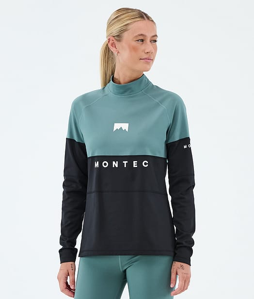 Alpha W Base Layer Top Women Atlantic/Black