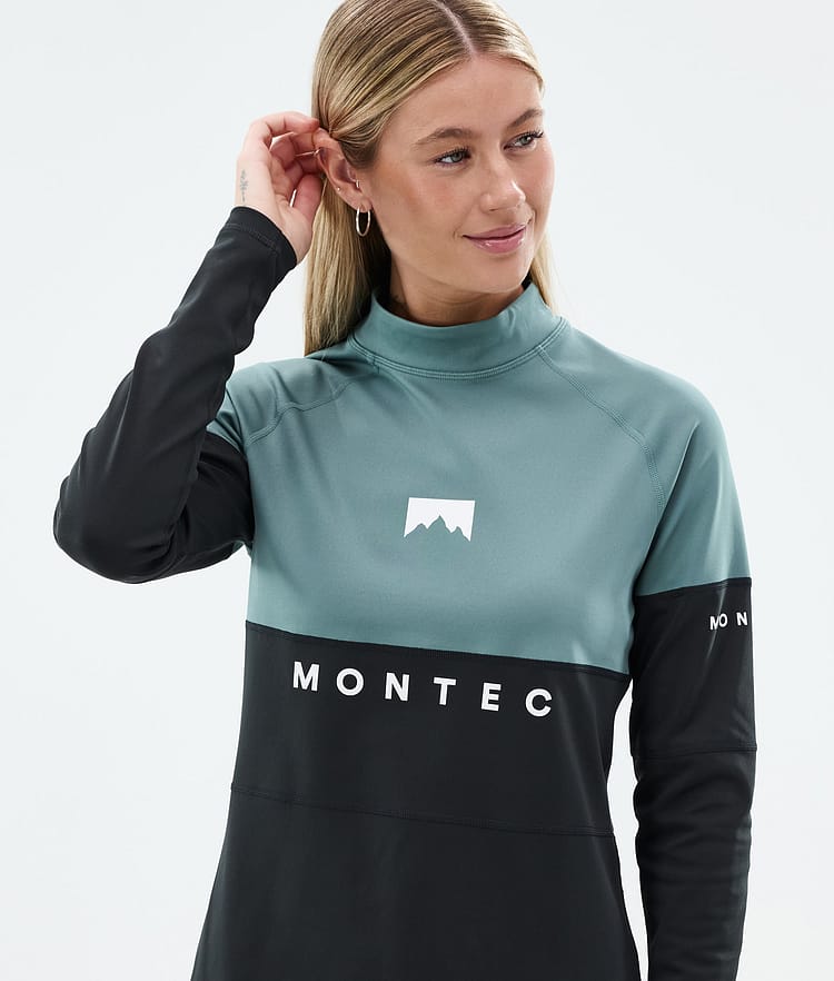 Alpha W Baselayer top Dame Atlantic/Black, Billede 2 af 5