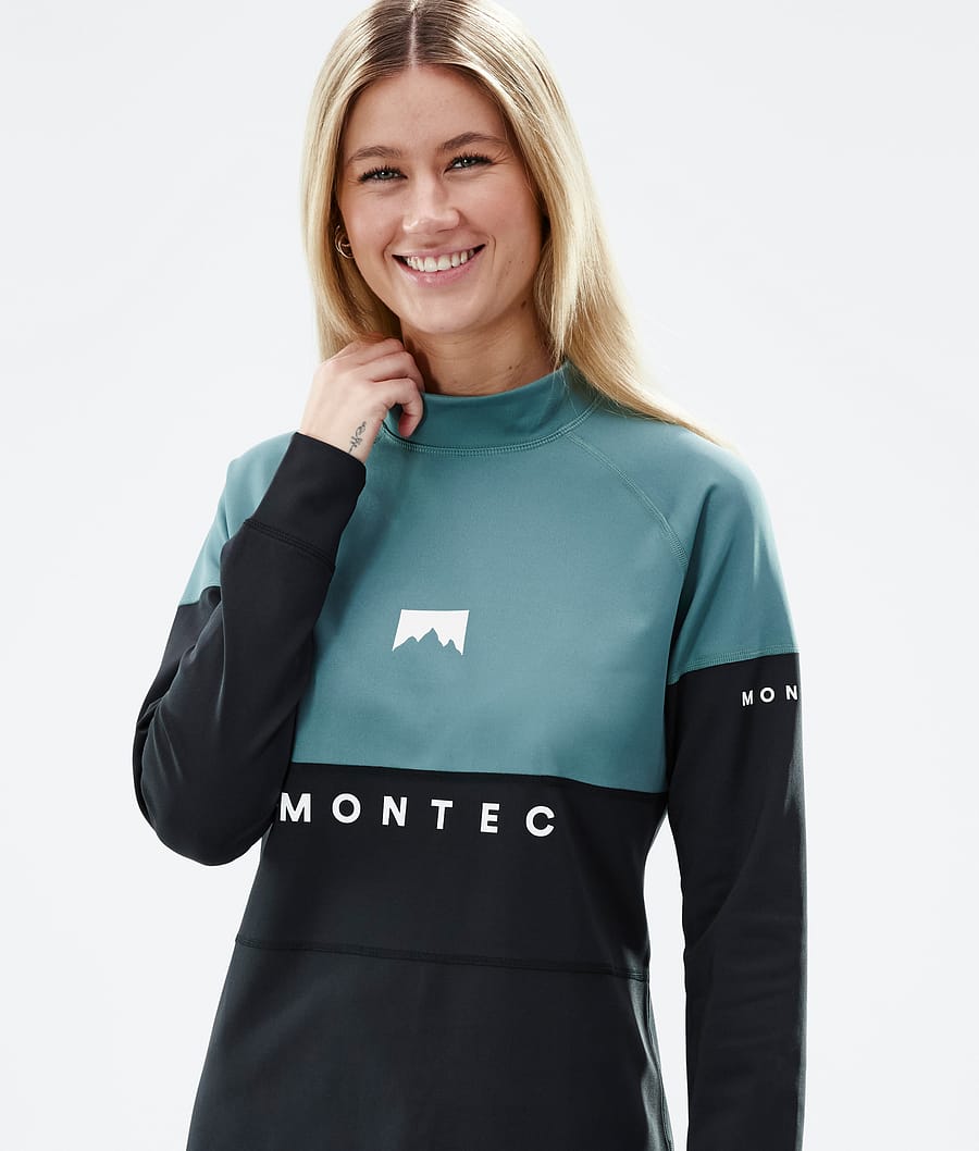 Alpha W Base Layer Top Women Atlantic/Black