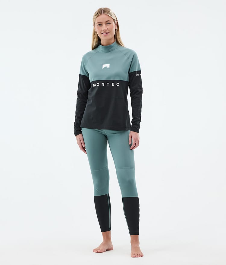 Alpha W Baselayer top Dame Atlantic/Black, Billede 3 af 5
