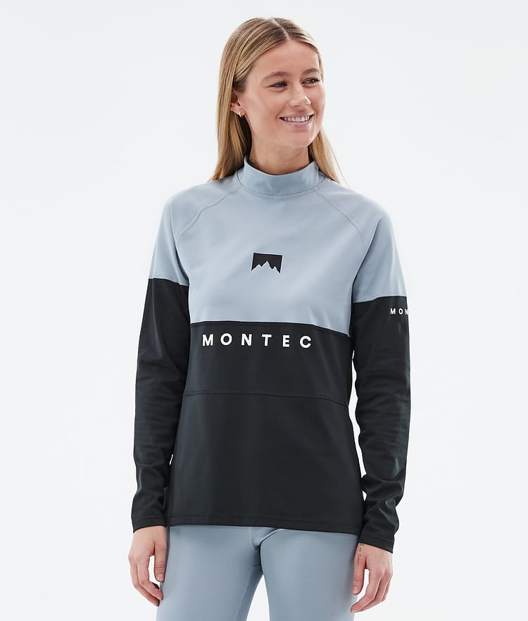 Alpha W Base Layer Top Women Soft Blue/Black, Image 1 of 5