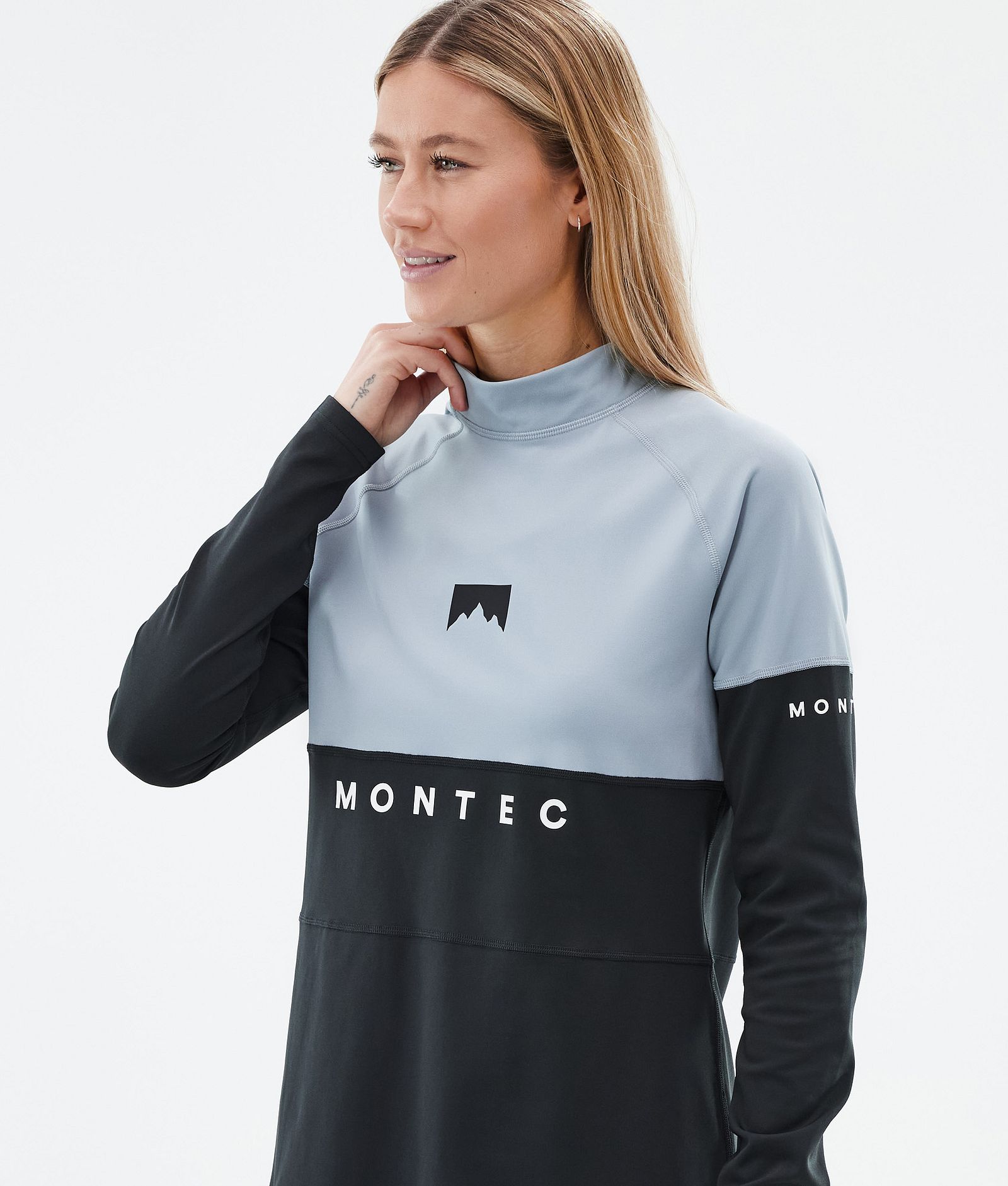 Alpha W Base Layer Top Women Soft Blue/Black, Image 2 of 5
