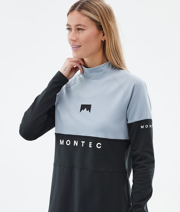 Alpha W Base Layer Top Women Soft Blue/Black, Image 2 of 5