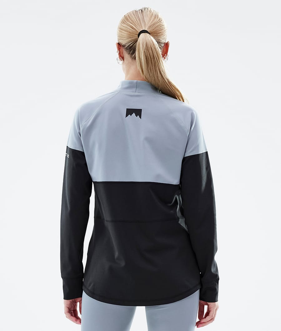 Alpha W ベースレイヤートップ レディース Soft Blue/Black